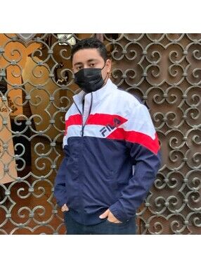 Men's Fila Navy | White | Red Slade Track Jacket NWT